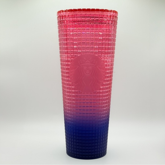 Starbucks Tumbler Summer 2022 Summer Pink Blue Fade Cup 24oz Venti NO STRAW - Picture 1 of 3